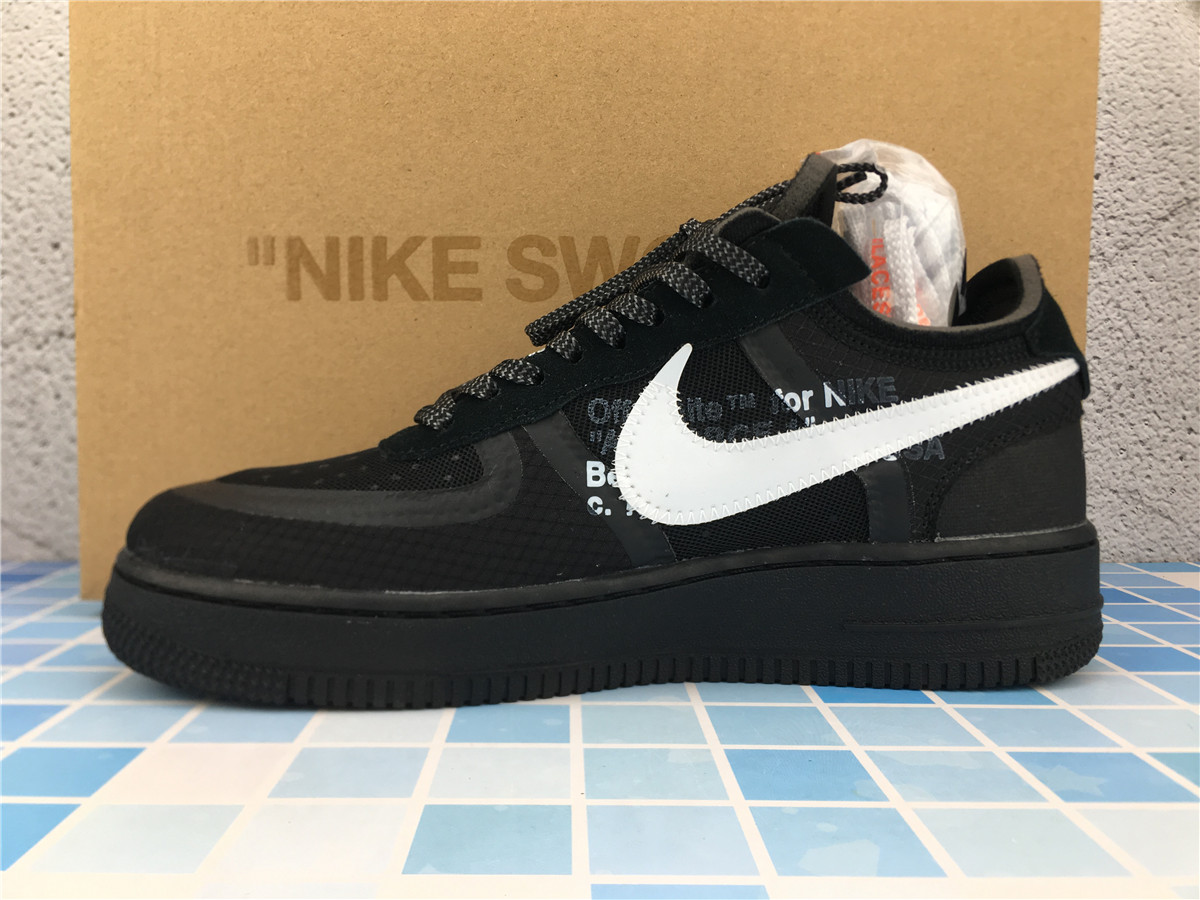 Off-White x Air Force 1 Low Black AO4606 001